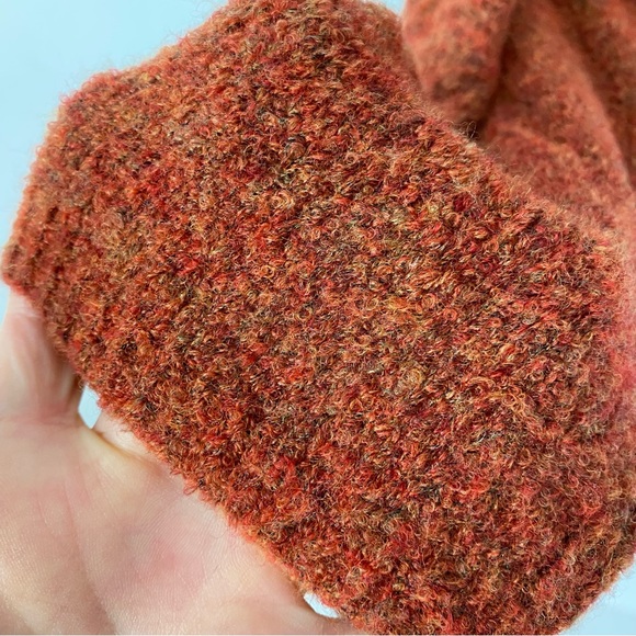 Vintage 90s Granny Pullover Sweater Womens Size XXL Boxy Boucle Knit Turtleneck - Picture 6 of 9